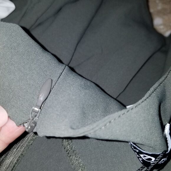 Colonial Contrast Color Dress Square Neck A-Line Dress green - Picture 8 of 15